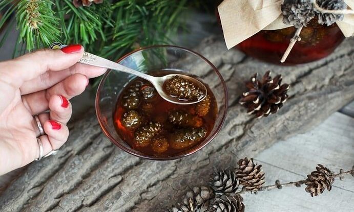 Tinktur auf Basis von Kiefernknospen zur Behandlung der zervikalen Osteochondrose zu Hause