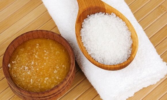 Honig und Salz zur Behandlung von Kniearthrose