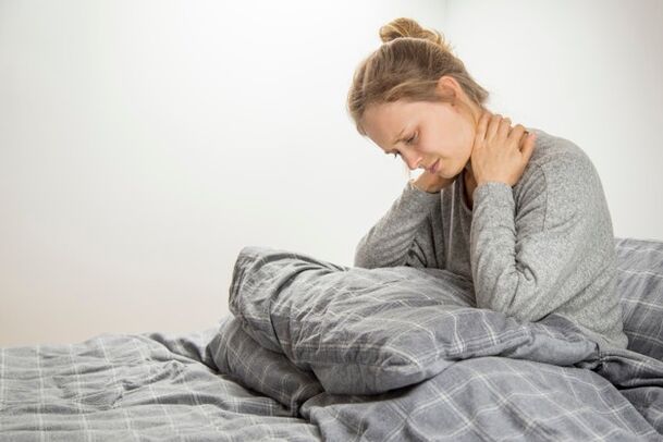 Nackenschmerzen mit zervikaler Osteochondrose